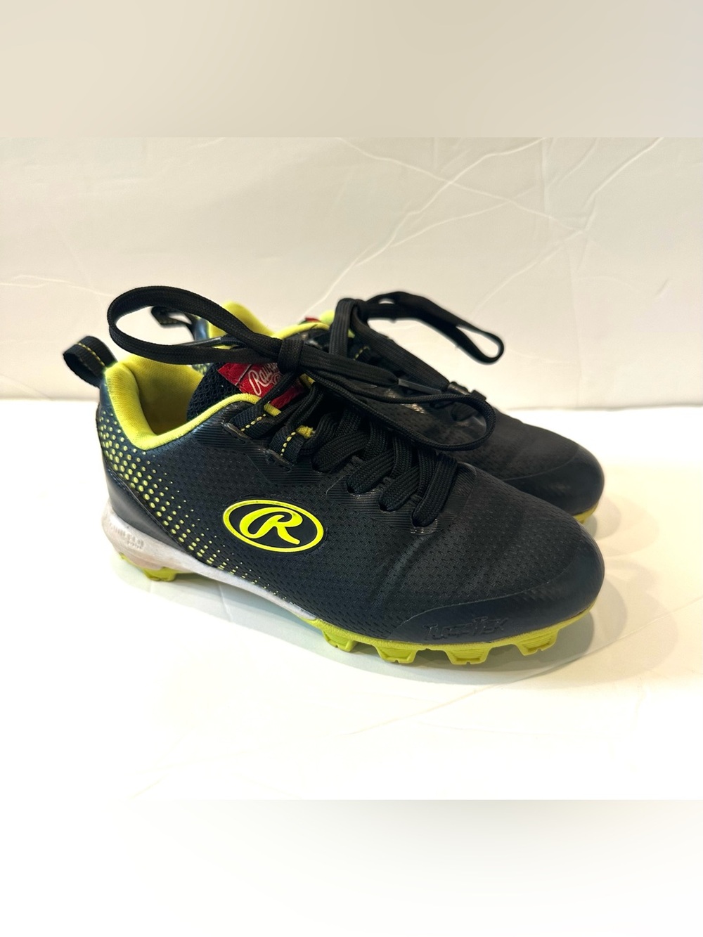 Rawlings Little Boys Soccer Cleats Coolflo Black And Green Size 11D